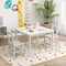3 Pieces Wooden Children Furniture Set Including 2 Armless Chair and 1 Table